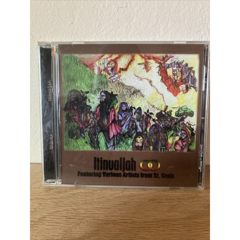 Rare ITINUALJAH CD 2006 St Croix Roots Reggae MIDNITE Natural Vibes